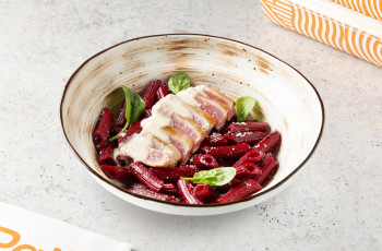 Пенне с тунцом и пармезаном