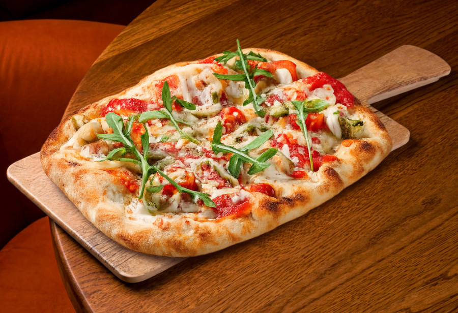 Пиццетта с морепродуктами